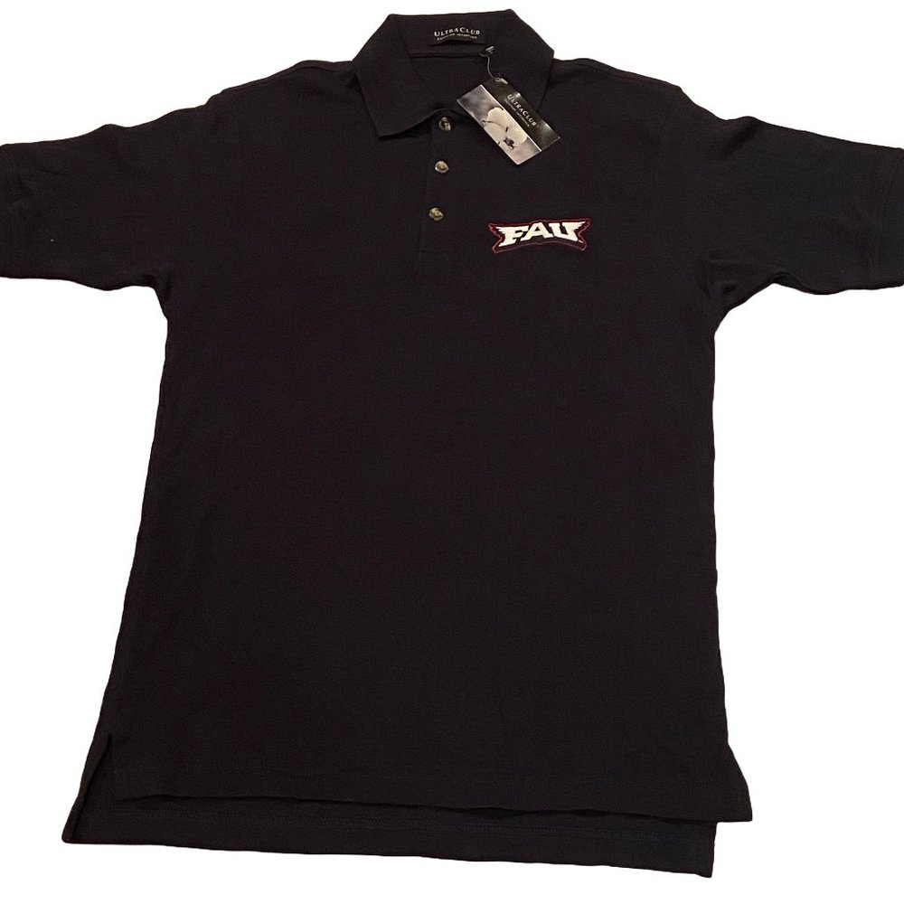 NWT FAU Florida Atlantic UltraClub Polo Shirt, Small